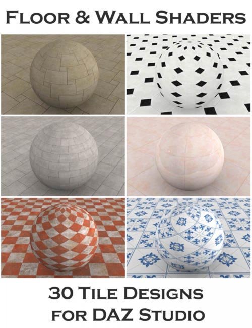 Floor and Wall Shaders for DAZ Studio