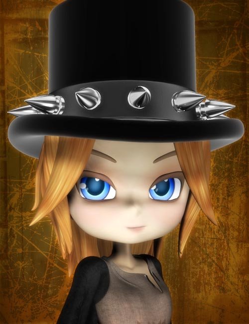 Goth Top Hat for Cookie