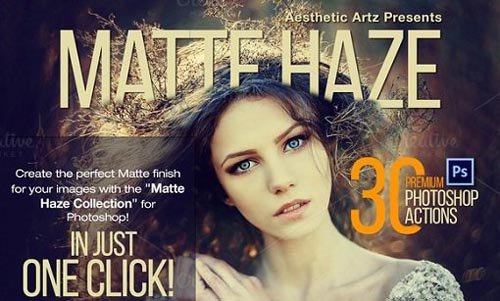 Matte Haze Photoshop Actions - Pro Retouching Workflow