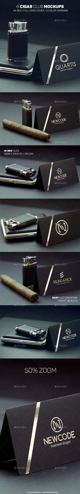 Cigar Club Logo Mockups id 14703131