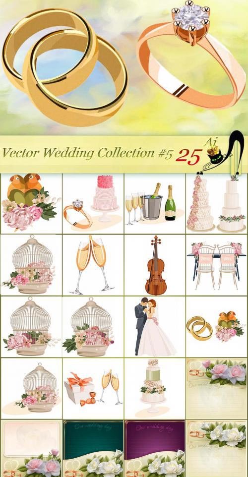 Vector Wedding Collection # 5 - 25 Ai Wedding Collection