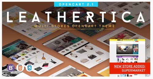 ThemeForest - Leather v1.2 - Premium OpenCart 2.1.0.1 Themes Package - 13132222