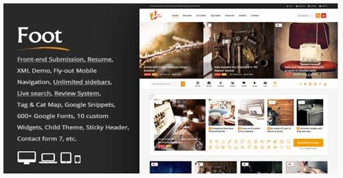 ThemeForest - Foot v2.3 - Grid Front-End Submission Content Sharing - 11063061