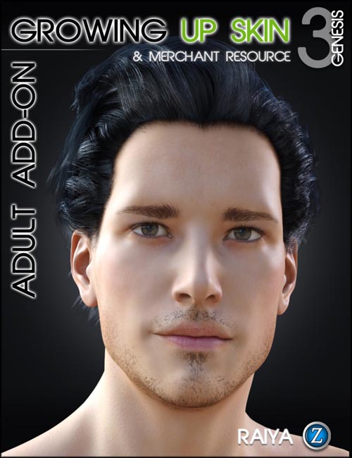 Growing Up Skin Merchant Resource for Genesis 3 Male(s) Adult Add-on