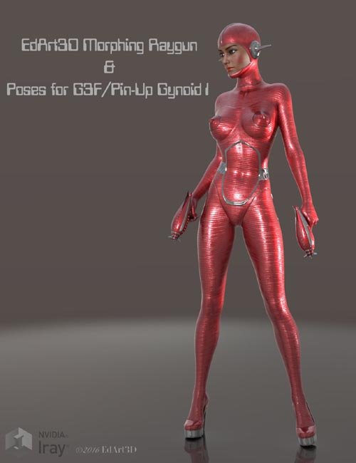 Pin-Up Gynoid Phase1 Morphing Raygun & Poses