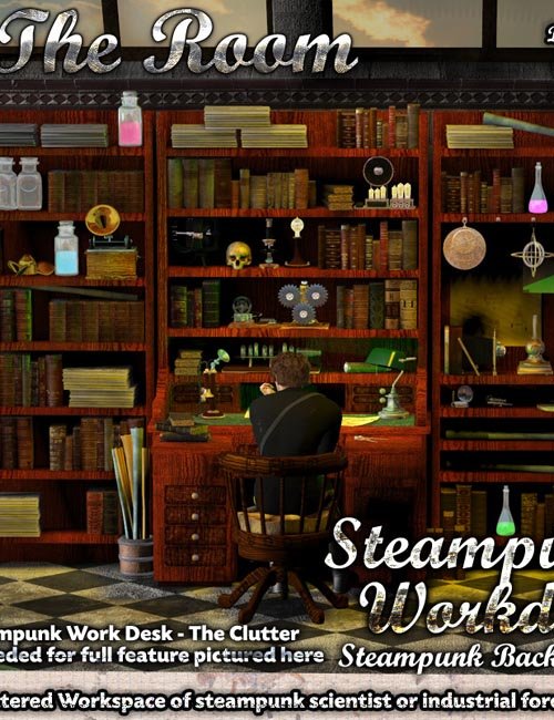 Steampunk Work Desk - The Room