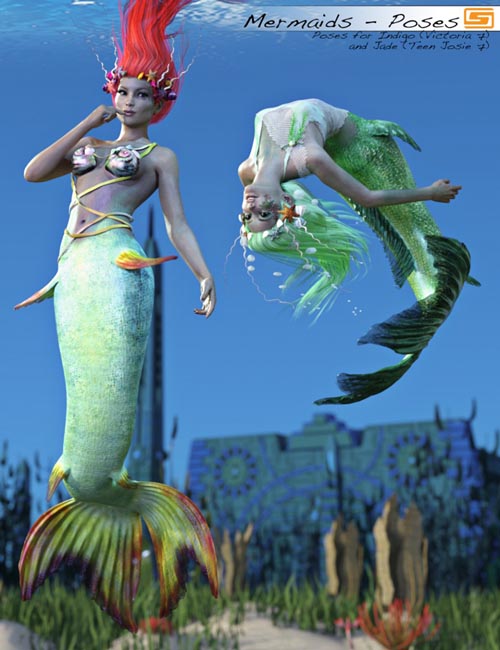 Laguna: Mermaids - Poses for Indigo/Victoria 7 and Jade/Teen Josie 7