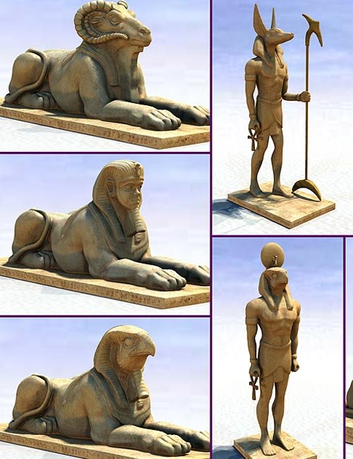 Egyptian Statues (Poser Version)