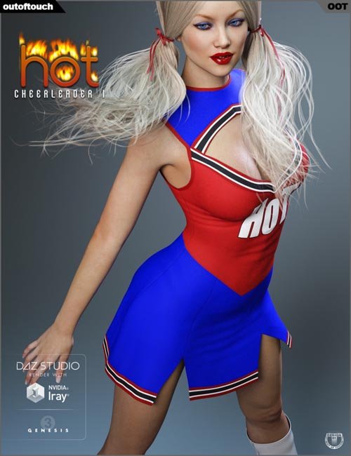 HOT Cheerleader 1 Outfit for Genesis 3 Female(s)