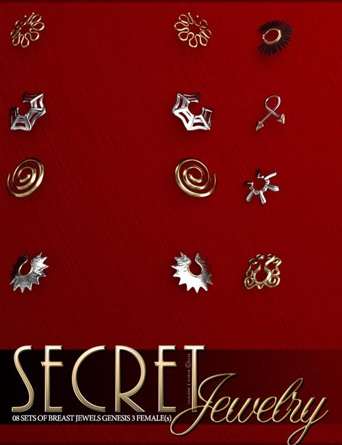 Secret Jewelry for Genesis 3 Female(s)