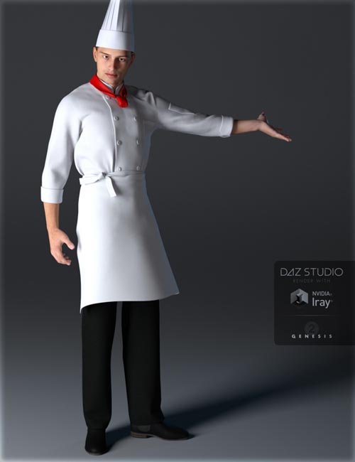 Chef Uniforms for Genesis 2 Male(s)