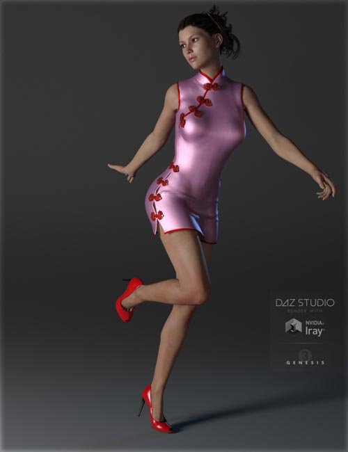 Sexy China Outfit for Genesis 3 Female(s)