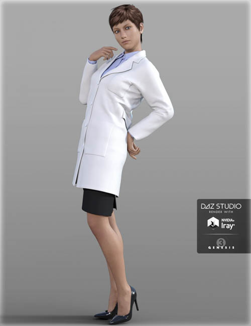 Doctor Coat Outfit for Genesis 3 Female(s)