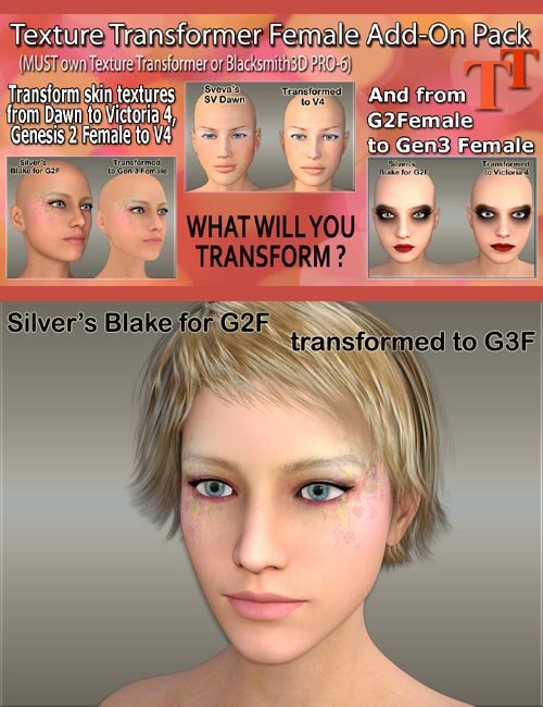 Texture Transformer Female Add-on Pack