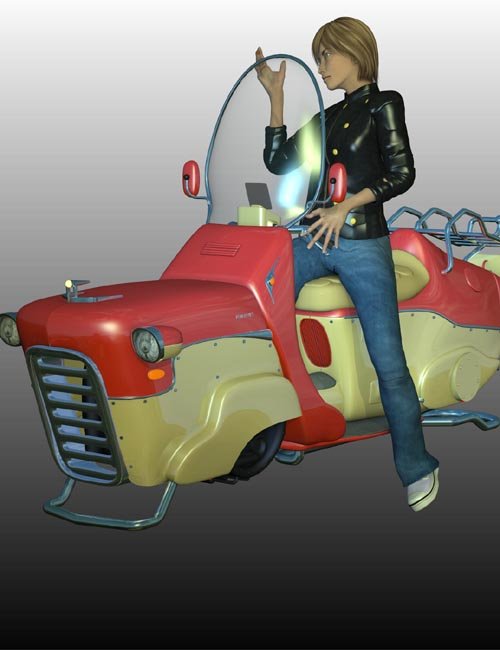 N7 SCOOTER ( Poser, .OBJ, can be imported in DAZ )