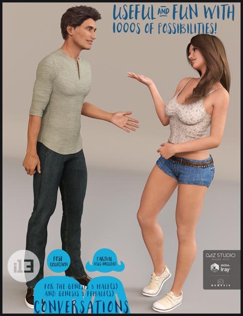 [UPDATE] i13 Conversations Pose Collection for the Genesis 3 Male(s) and Genesis 3 Female(s)