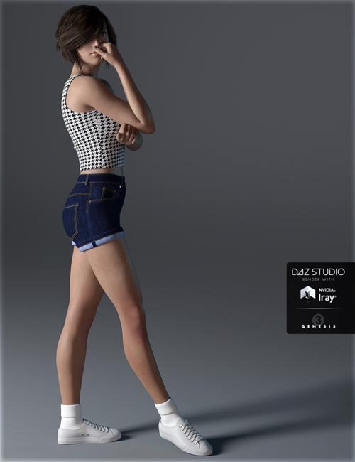 H&C Short Casual A for Genesis 3 Female(s)