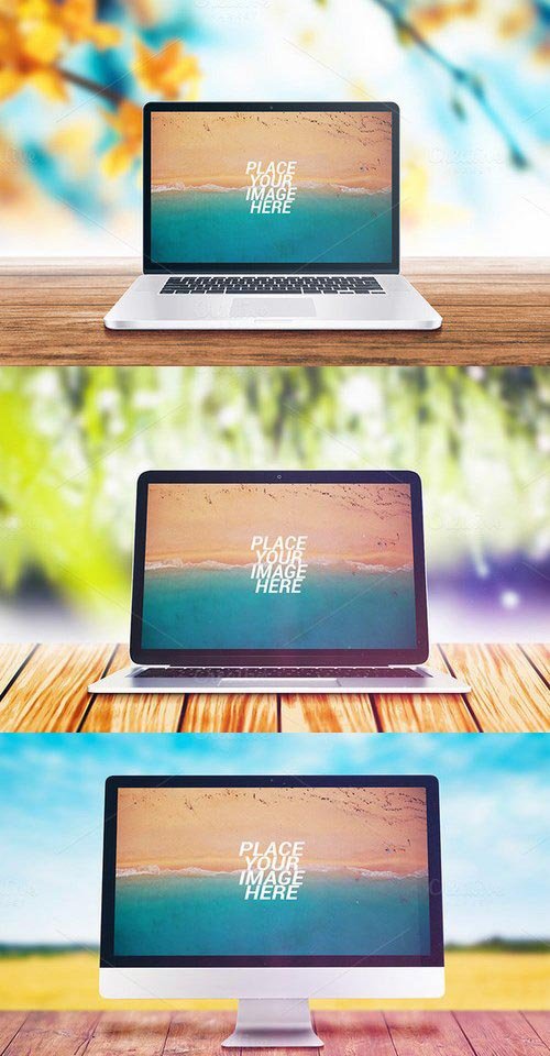 CM - Devices On Garden - Mockups 375937