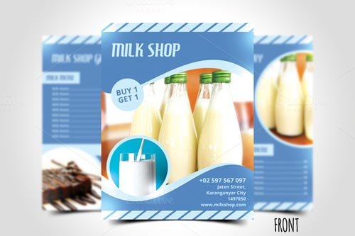 CM - Milk Shop Flyer Template 660235
