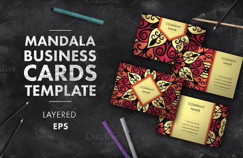 CM - Mandala business card 008 660021