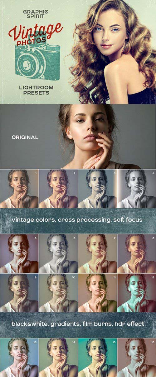 Vintage Photos Lightroom Presets Set 