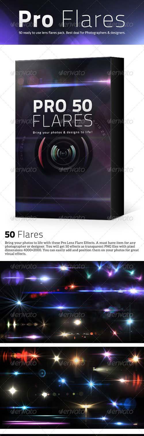 GraphicRiver - 50 Pro Lens Flares V2 5258741
