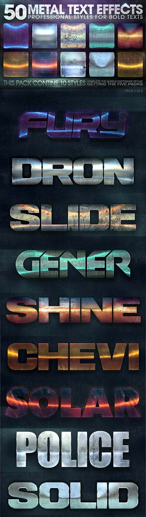 GraphicRiver - 50 Metal Text Effects 3 of 5 10697920