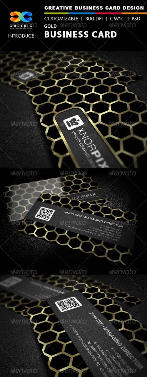 GraphicRiver - Gold Business Card 2780811