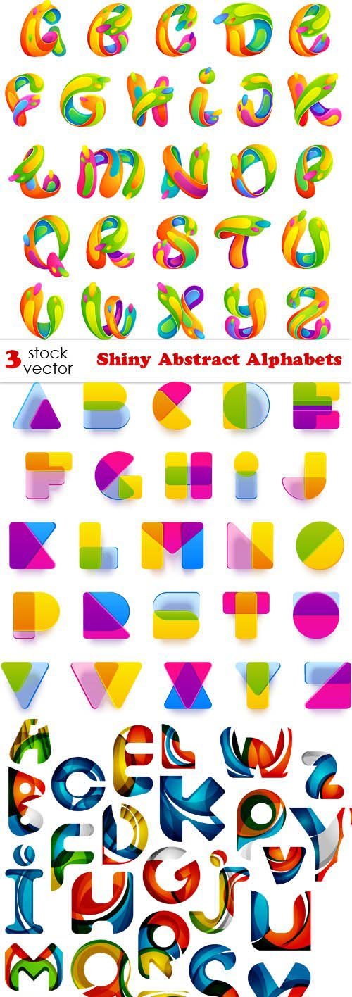 Vectors - Shiny Abstract Alphabets