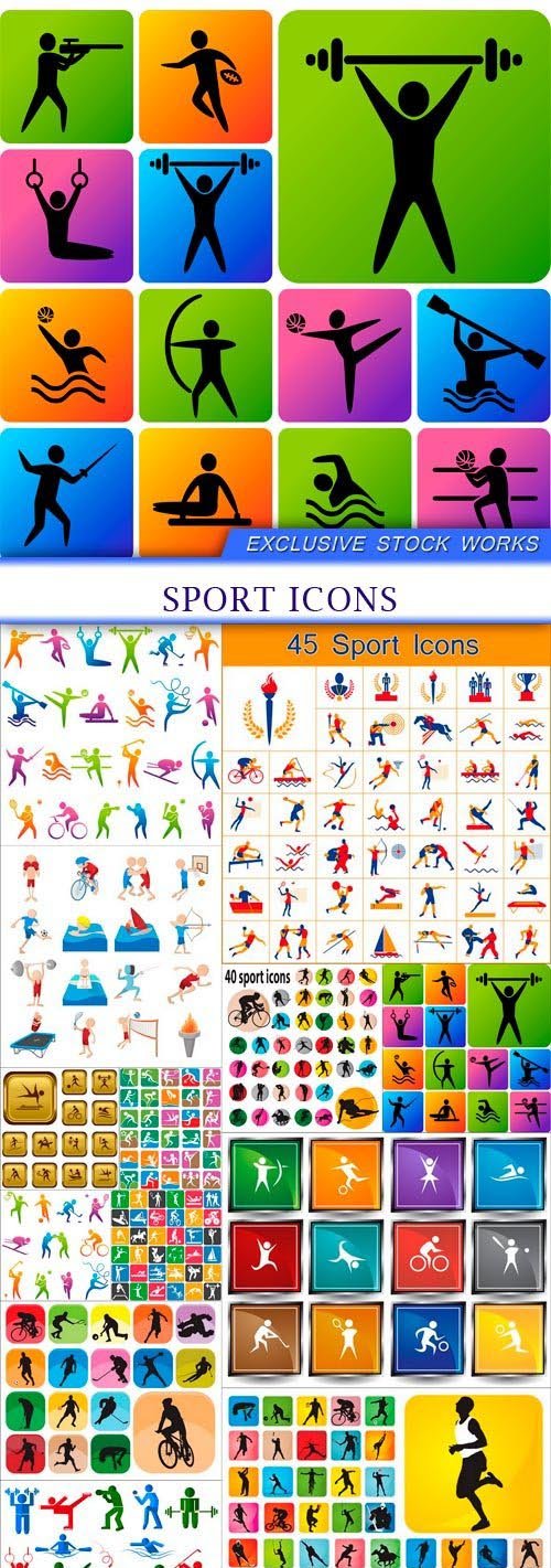 Sport icons 13X EPS