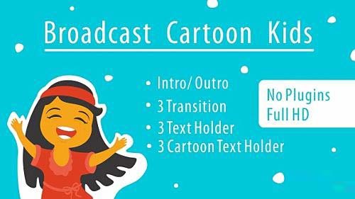 Broadcast Cartoon Kids - Project for After Effects (Videohive)