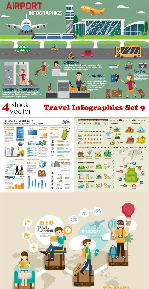 Vectors - Travel Infographics Set 9