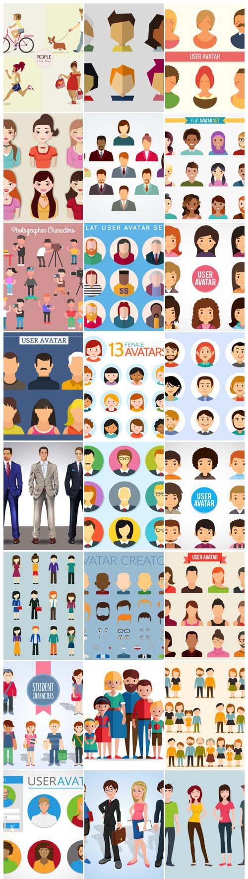 People Vector colection set 2