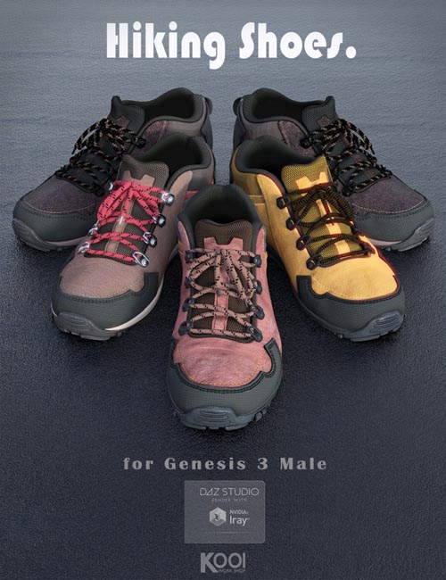 Hiking Shoes for Genesis 3 Male(s)