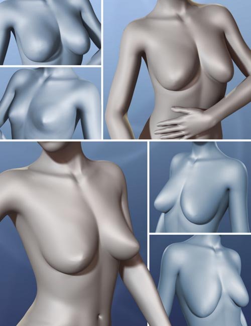 Natural Breast Shapes for Genesis 3 Female(s)