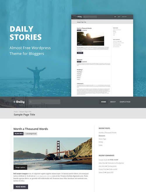 Daily Stories - WordPress Theme - CM 664516