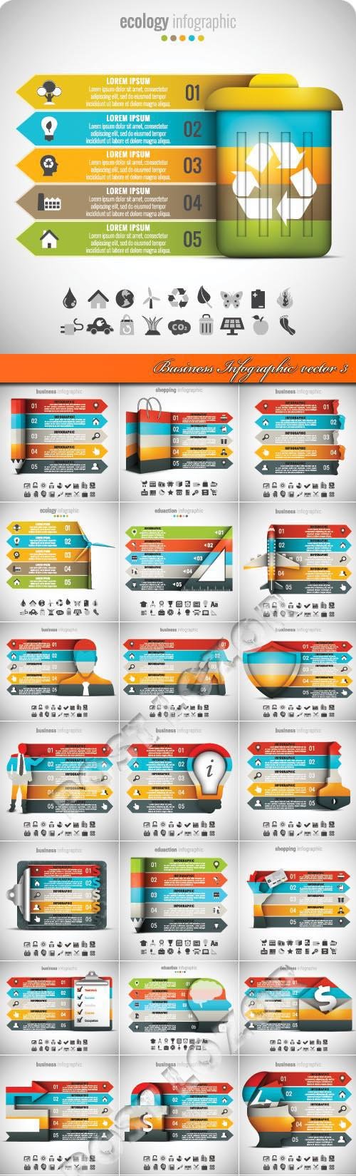 Business Infographic vector 3
