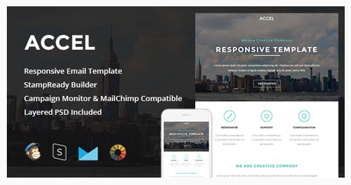 ThemeForest - Accel 1.0 - Responsive Email + StampReady Builder - 11252638