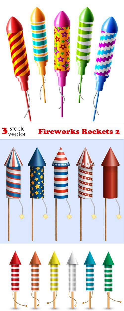 Vectors - Fireworks Rockets 2