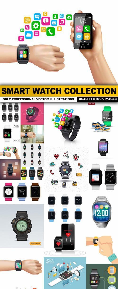 Smart Watch Collection - 25 Vector