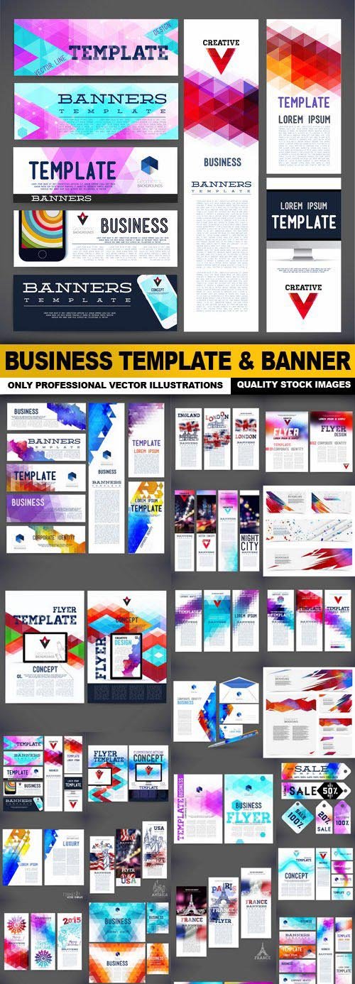 Business Template & Banner - 25 Vector