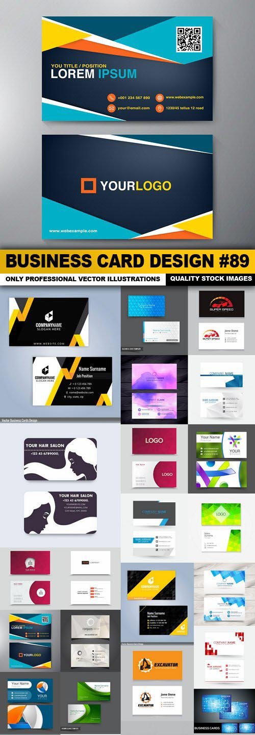 Business Card Design #89 - 25 Vector
