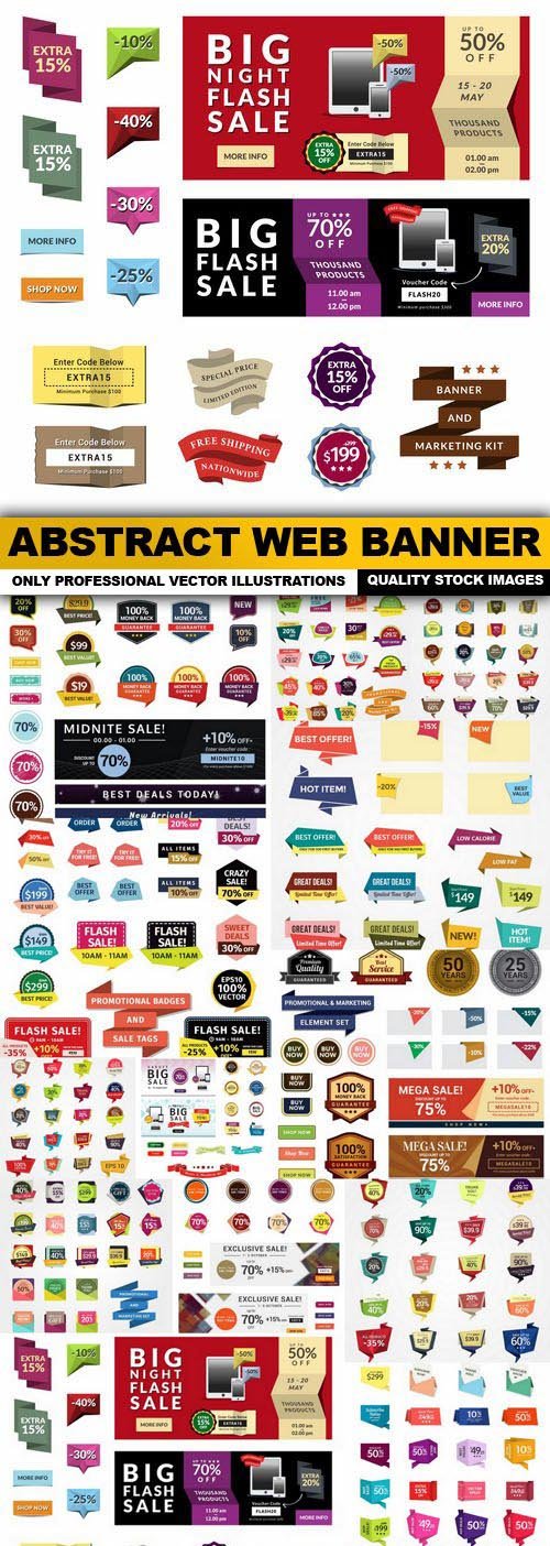 Abstract Web Banner - 19 Vector