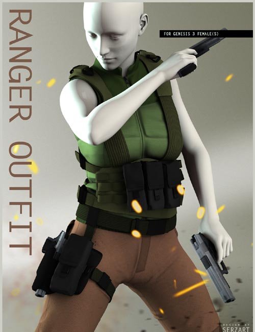 Ranger Outfit for Genesis 3 Female