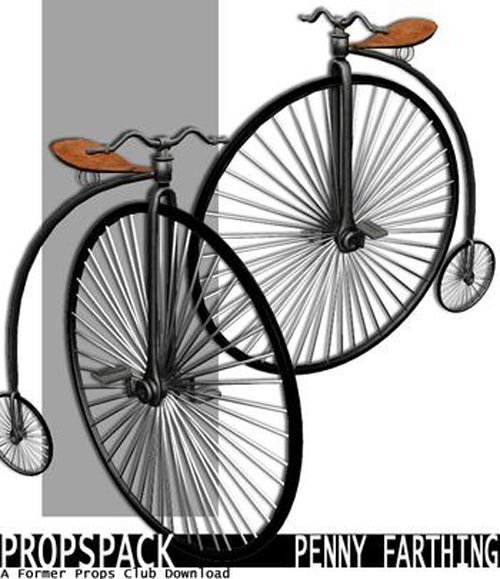Props Pack - Penny Farthing