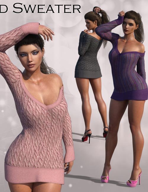 Boyfriend Sweater for Genesis 3 Female