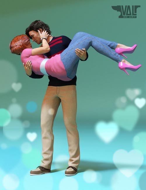 Honeymoon Poses for Genesis 3 Female and Male