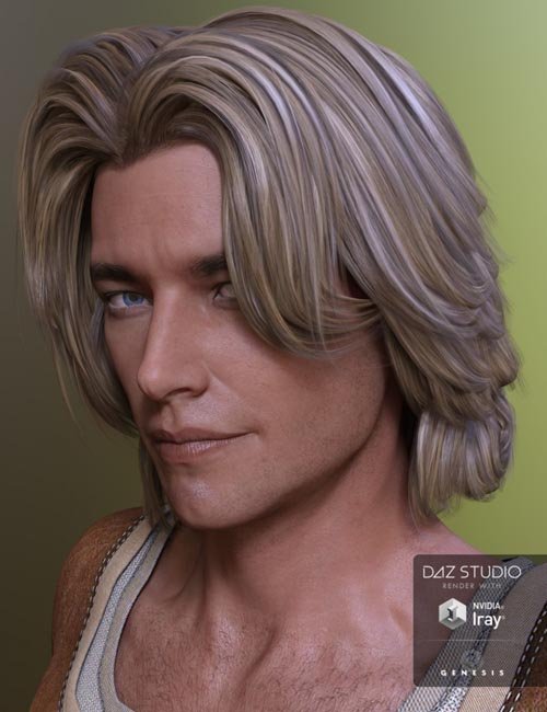 Alex Hair for Genesis 2 Male(s), Genesis 3 Male(s) and Michael 4