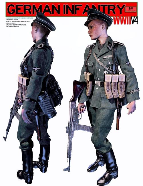 German Infantry WWII V4
