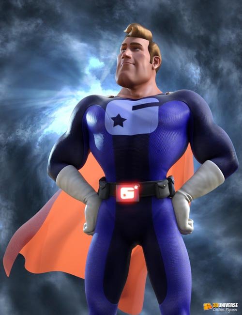 Captain Charisma Bundle (conv. from G3M) for Genesis 8 Male